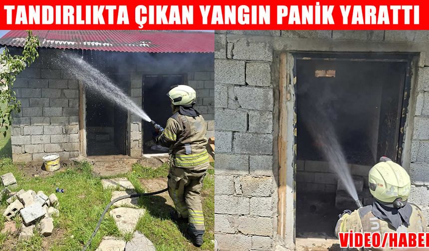 Muş’ta tandırlık yangını panik yarattı!