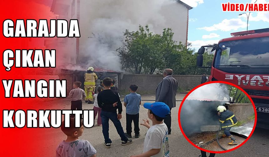 Muş’ta araç garajında korkutan yangın