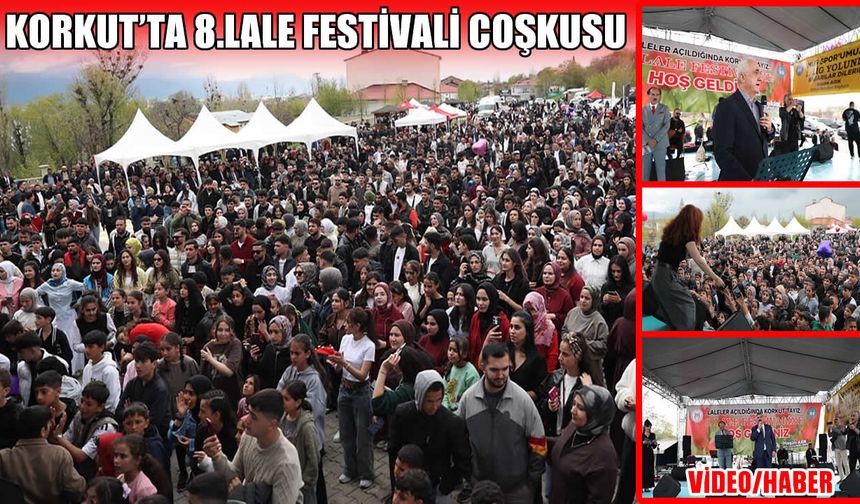 Korkut’ta 8. Lale Festivali coşkusu: 36. yıl dönümü renkli görüntülere sahne oldu