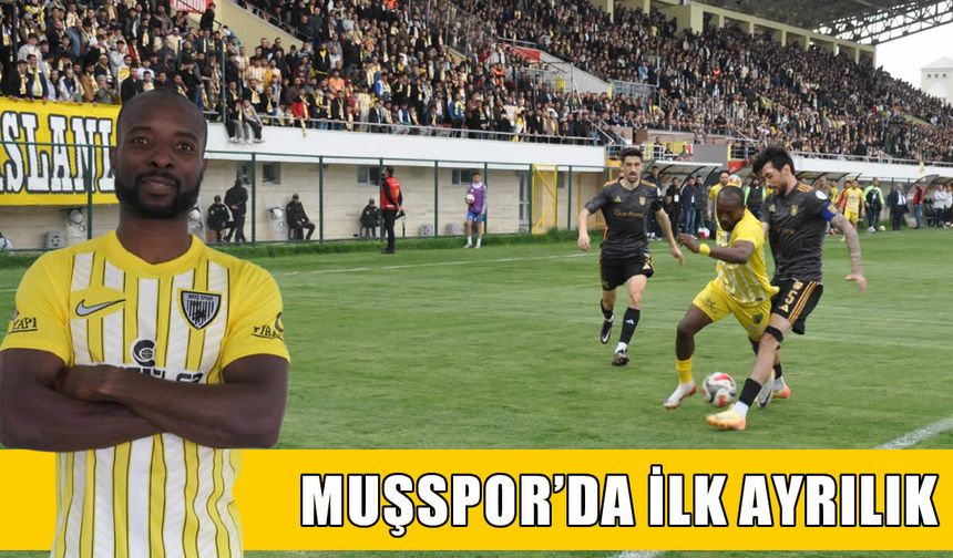 Muşspor'da ilk ayrılık: Yıldız golcü sosyal medyadan veda etti