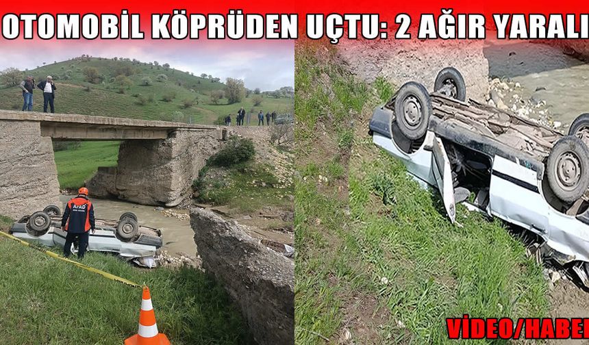 Muş’ta otomobil köprüden uçtu: 2 ağır yaralı