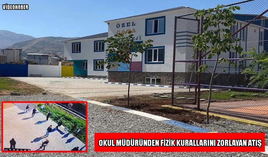 Muş Özel Çapa Fen Lisesi’nde fizik kurallarını zorlayan atış