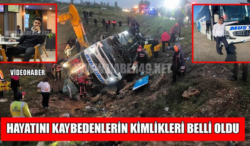 Muş-Antalya seferinde acı haber: Kimlikler belli oldu