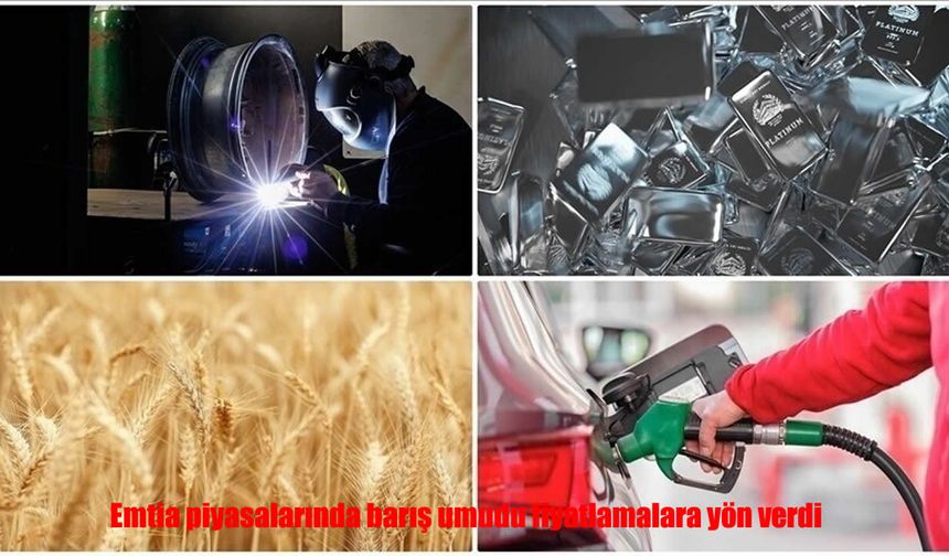 Emtia piyasalarında barış umudu fiyatlamalara yön verdi
