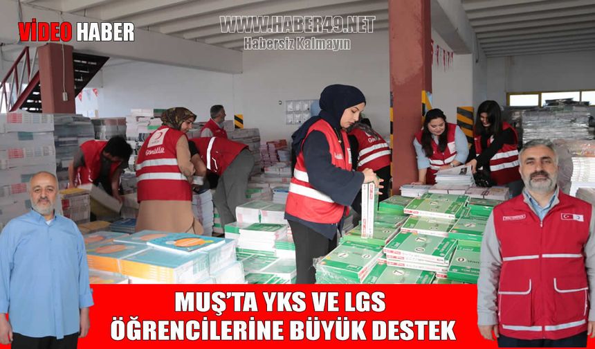 Muş’a 7 TIR kitap desteği: 280 bin kitap ihtiyaç sahibi öğrencilere dağıtılacak