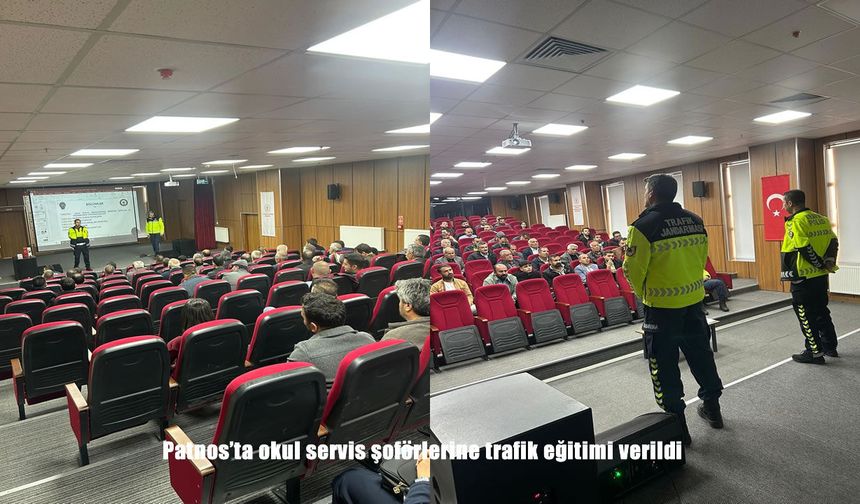 Patnos’ta okul servis şoförlerine trafik eğitimi verildi
