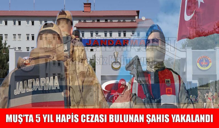 Muş’ta kesinleşmiş 5 yıl hapis cezası bulunan hükümlü yakalandı
