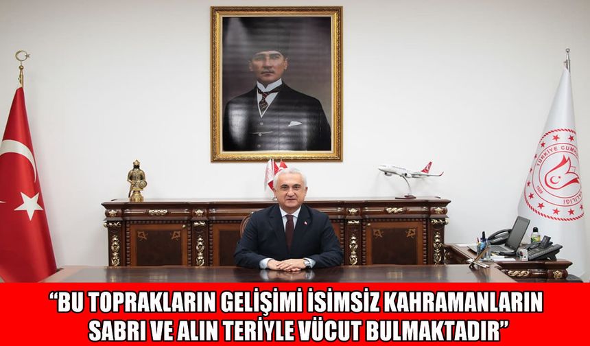 Muş Valisi Avni Çakır'dan 1 Mayıs mesajı