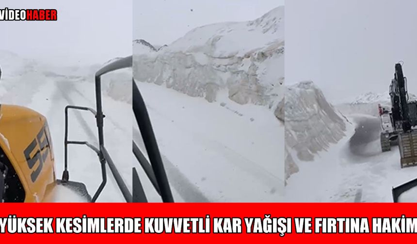 Çavuştepe Geçidi’nde kar ve fırtına: Açılan yollar yeniden kapanıyor