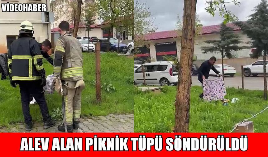 Muş’ta tüp yangını panik yarattı