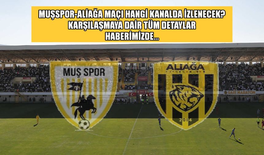 Muşspor-Aliağa maçı ne zaman, nerede, hangi kanalda?