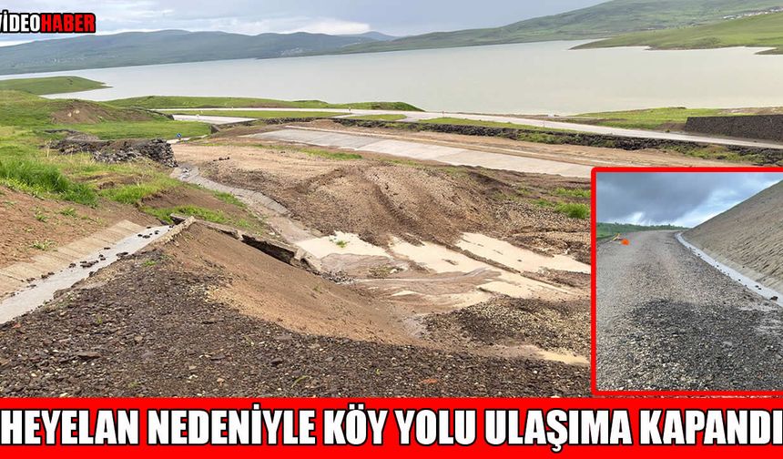 Varto’da heyelan: Köy yolu ulaşıma kapandı