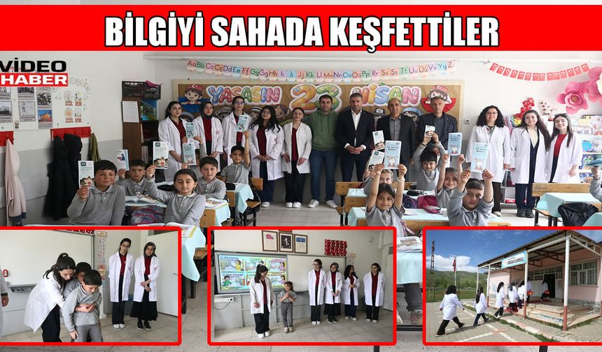 Muş'ta sağlık liselilerden köy okullarına hayat kurtaran eğitim!