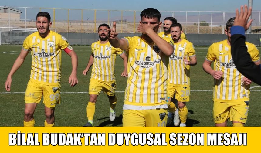 Muşspor’un başarılı oyuncusu Bilal Budak’tan duygusal veda