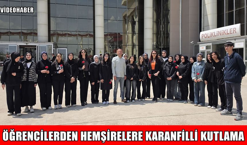 Muş’ta lise öğrencilerinden hemşirelere anlamlı ziyaret