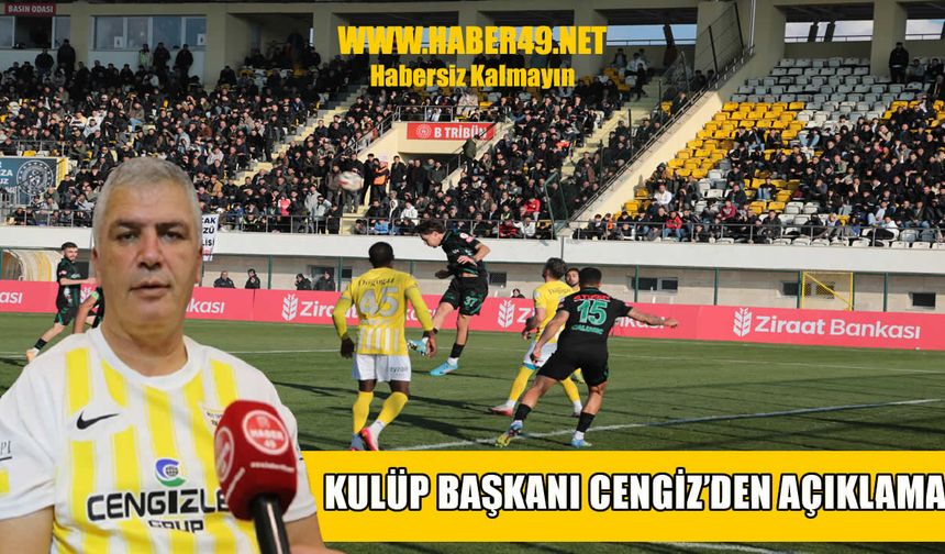 Muşspor Başkanı Cengiz’den IBAN açıklaması