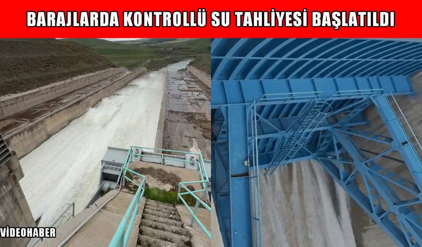 Muş Alparslan-1 ve Alparslan-2 Barajı’nda tahliye kapakları açıldı