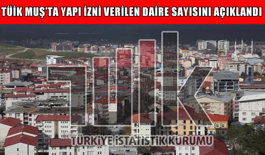 Muş'ta yapı izni verilen daire sayısı açıklandı