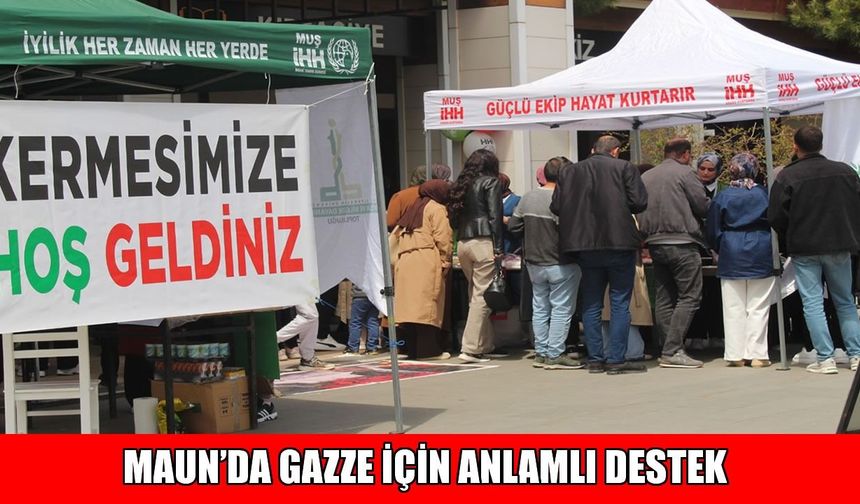 Muş Alparslan Üniversitesi'nde Gazze için kermes: Gelir "Sumud Filosu"na