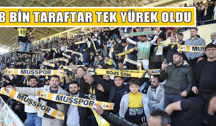 Muş Şehir Stadyumu’nda tarihi gün: 8 bin taraftar tribünleri doldurdu