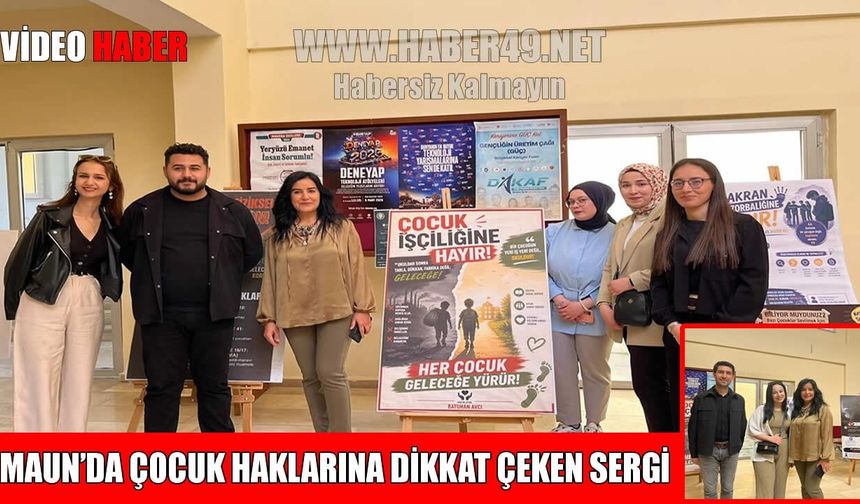 MAUN’da çocuk hakları için farkındalık sergisi