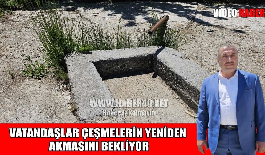 Muş Tandoğan Köyü sakinleri susuzlukla mücadele ediyor