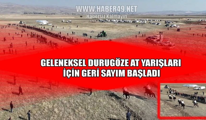 Durugöze Köyü’nde geleneksel At Yarışları festivali başlıyor