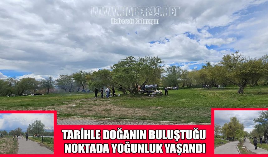 Muş’un gözde mesire alanında hafta sonu yoğunluğu