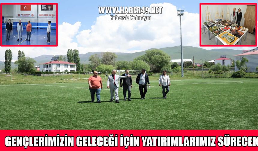 Muş Gençlik ve Spor İl Müdürü Kılıç, Varto’da spor tesislerini inceledi