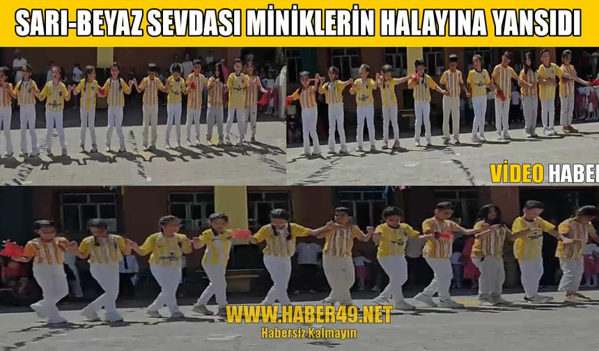 Minik öğrencilerden Muşspor’a gönül veren gösteri