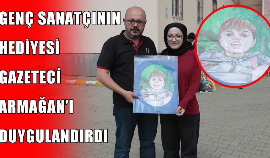 Muş’ta lise öğrencisinden gazeteci Armağan'ı duygulandıran hediye