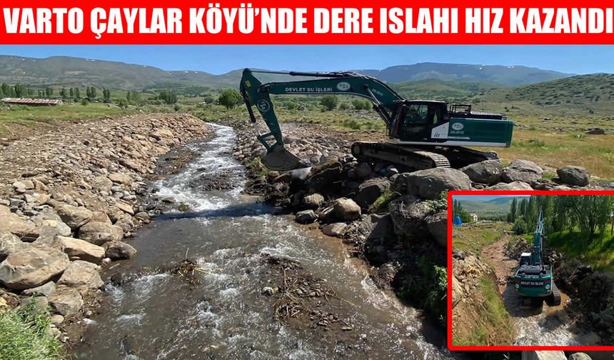 Çaylar Köyü Deresi’nde taşkın riski: Islah çalışmaları sürüyor