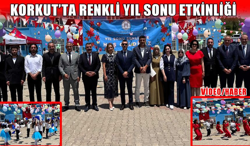 Miniklerin büyük başarısı: Korkut’ta renkli yıl sonu şenliğiyle tatil coşkusu başladı