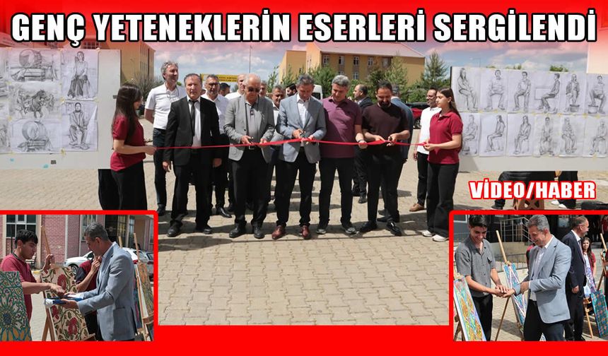 Muş’ta lise öğrencileri yeteneklerini sergiyle taçlandırdı