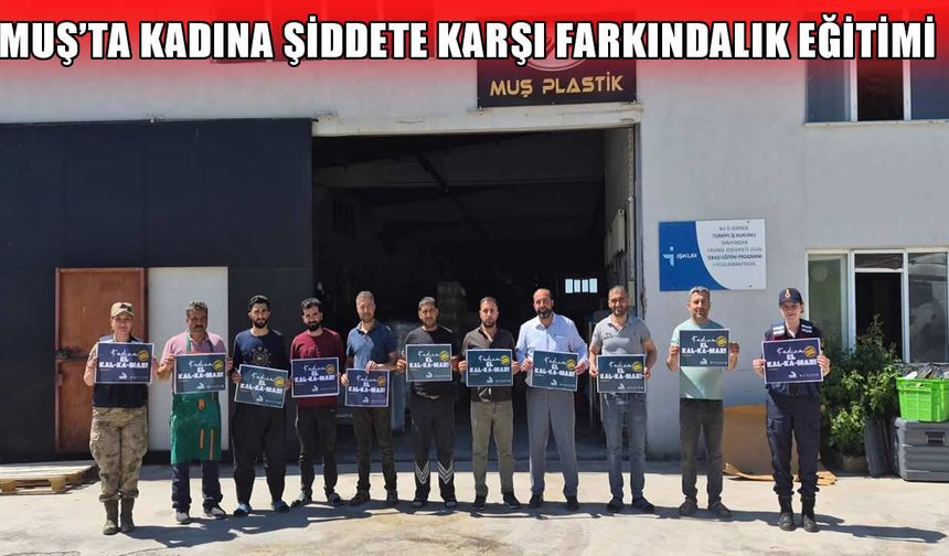 Muş’ta jandarmadan erkeklere ‘kadına yönelik şiddetle mücadele’ eğitimi