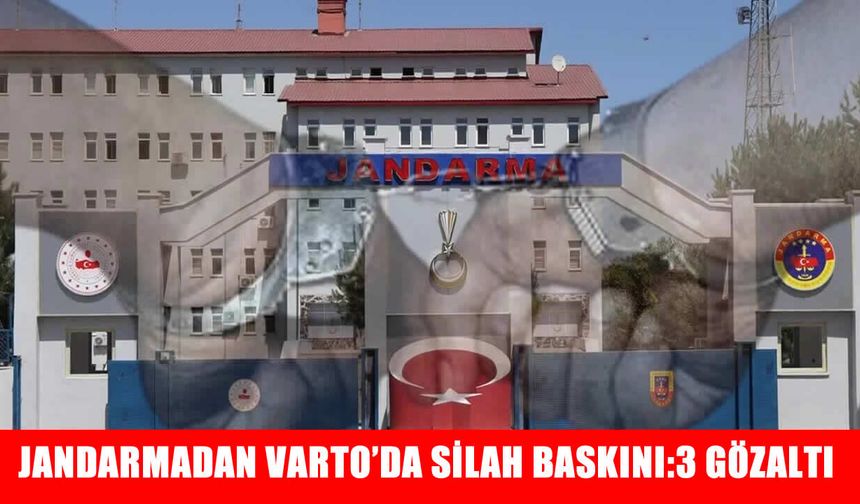 Varto’da silah operasyonu: 3 şüpheli gözaltına alındı