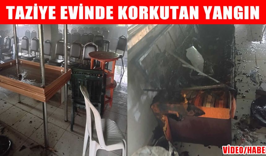 Muş’ta taziye evinde yangın çıktı
