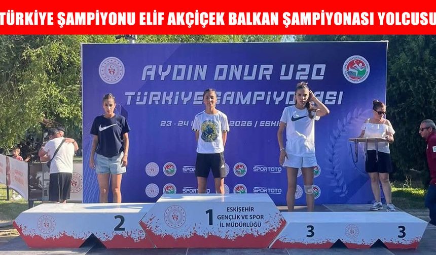 Muşlu Elif Akçiçek, 3 bin metre engellide Türkiye şampiyonu oldu