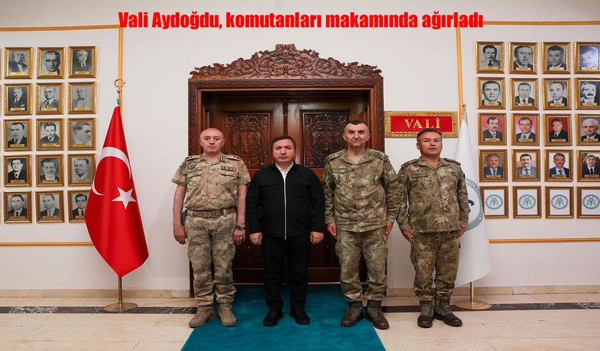 Erzincan Valisi Aydoğdu’ya Komutanlardan Ziyaret