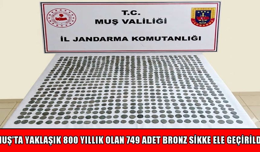 Bulanık’ta tarihi eser operasyonu: 749 adet sikke ele geçirildi