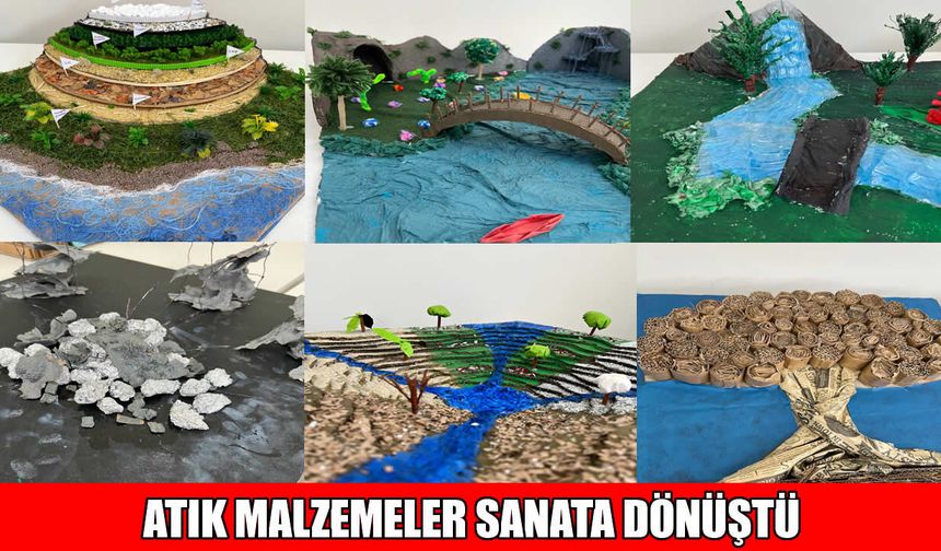 Dicle Üniversiteli mimar adaylarından "Doğa" temalı şaheserler