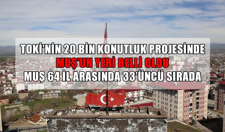 Muş’ta yeni yuvalar yükseliyor: TOKİ’den 147 konutluk müjde!