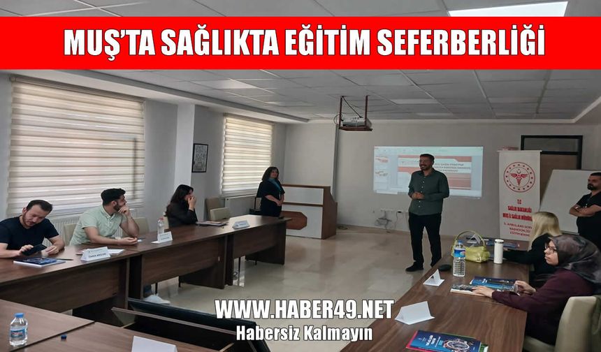 Muş’ta sağlıkta "Saniyelerle" yarış: Yeni eğitim modeli sahada!