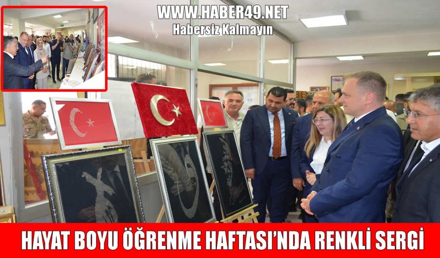 Bulanık’ta hayat boyu öğrenme haftası coşkusu: El emeği ürünler görücüye çıktı