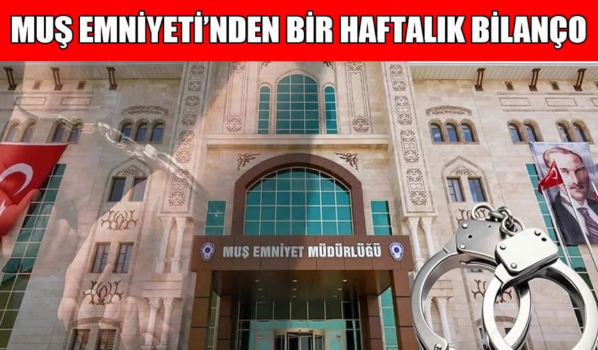 Muş’ta bir haftada 6 binden fazla kişi sorgulandı