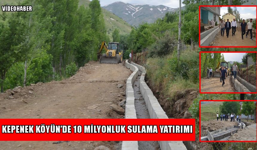 Muş’ta tarıma can suyu: 10 milyonluk sulama kanalı yapıldı