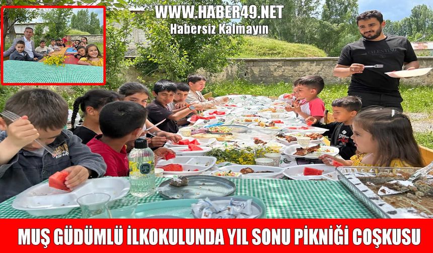 Muş’ta eğitim yılına renkli veda: Güdümlü İlkokulu’nda yıl sonu pikniği