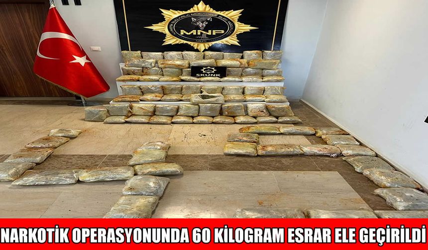 Muş Emniyeti’nden "Zula" operasyonu: 60 kilogram esrar ele geçirildi!