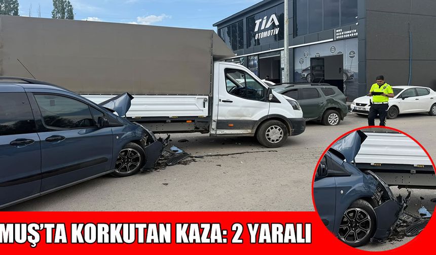 Muş küçük sanayi sitesinde kaza: 2 yaralı