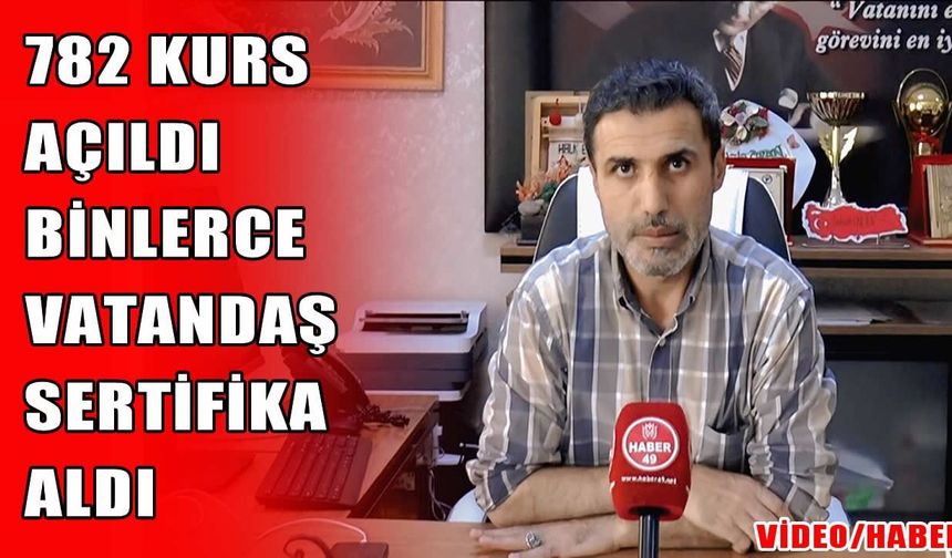 Muş’ta istihdamın kapıları Halk Eğitim Merkezi kurslarıyla aralanıyor